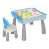 Kids Activity Table Set Multi Activity Table Set with Storage Area With 300PCS Building Blocks